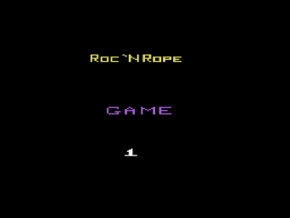 Roc 'N Rope title screen for Atari 2600